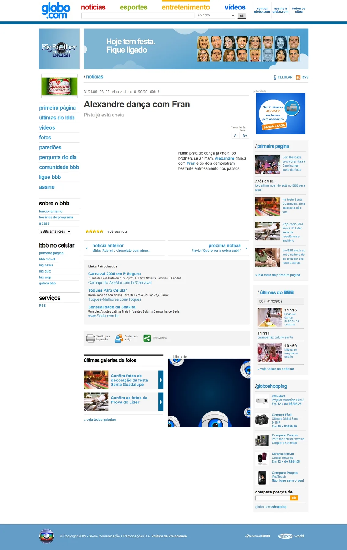 BBB9 Latin party archive capture